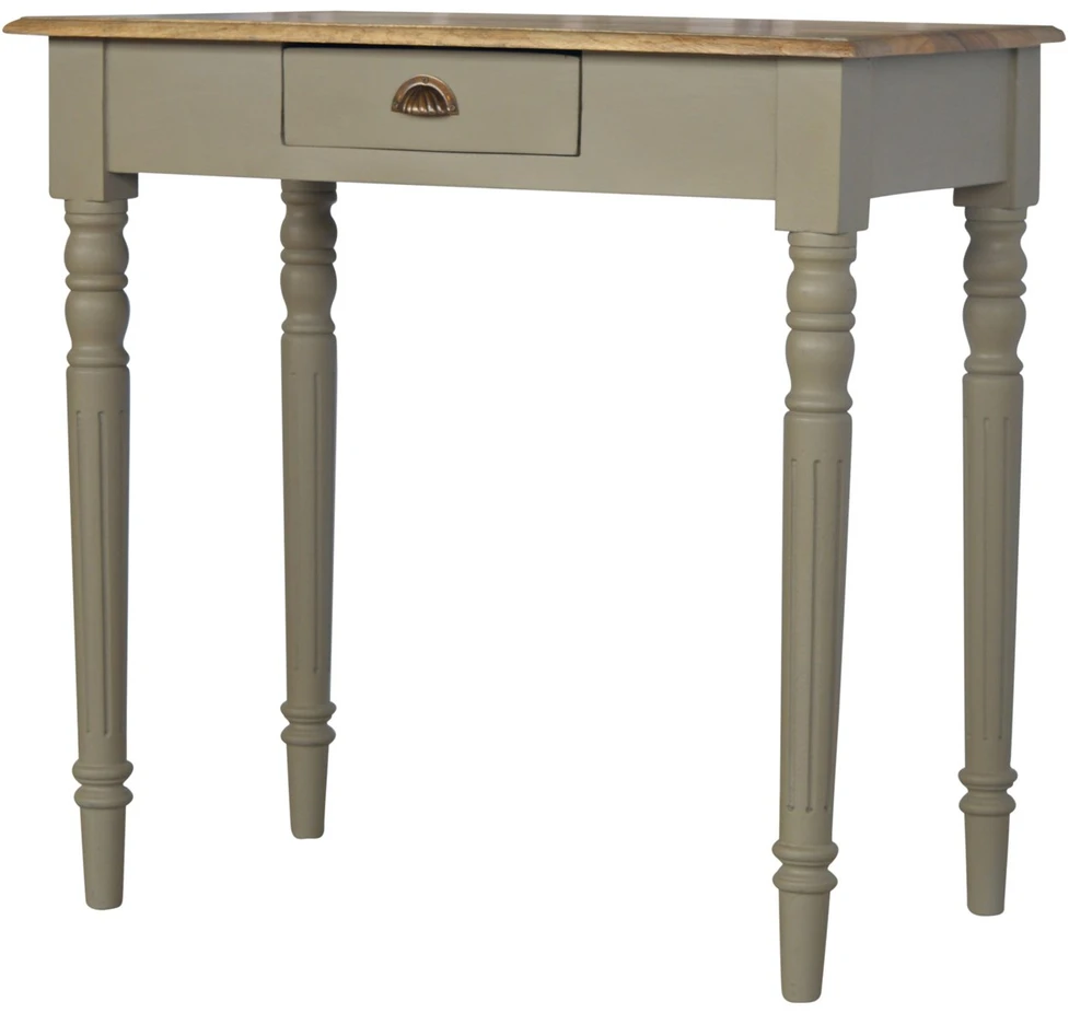 Artisan Furniture Rankomis dažytas mango medienos rašomasis stalas su stalčiumi