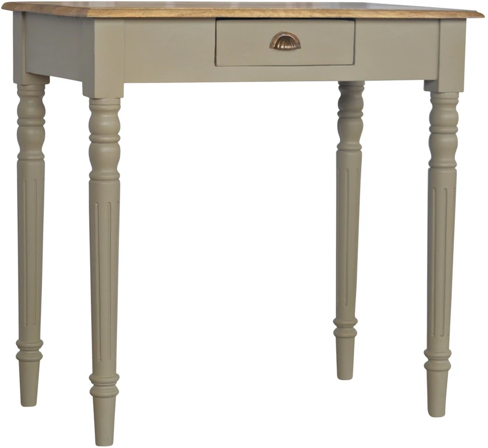 Artisan Furniture Rankomis dažytas mango medienos rašomasis stalas su stalčiumi
