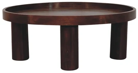 Artisan Furniture Crescent mango medienos kavos staliukas, kaštono atspalvio
