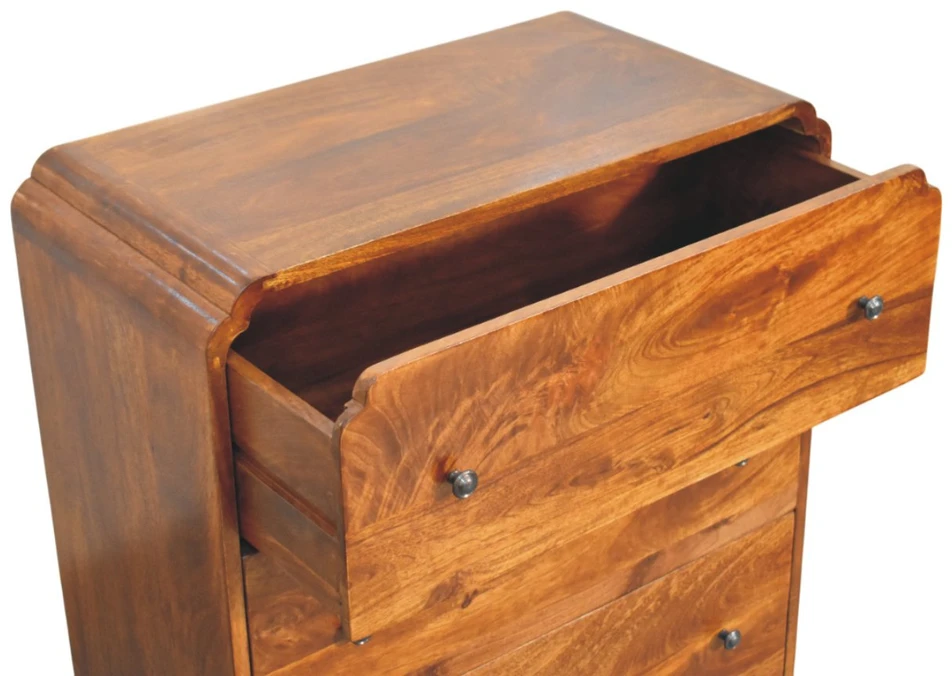 Artisan Furniture Riešutmedžio atspalvio komoda su 3 stalčiais, 70 cm