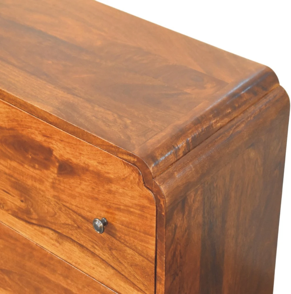 Artisan Furniture Riešutmedžio atspalvio komoda su 3 stalčiais, 70 cm