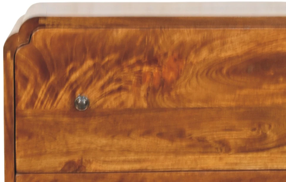 Artisan Furniture Riešutmedžio atspalvio komoda su 3 stalčiais, 70 cm
