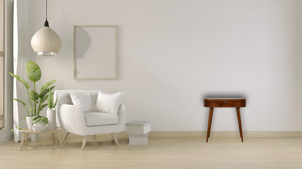 Artisan Furniture Riešutmedžio atspalvio konsolinis staliukas, 80 cm
