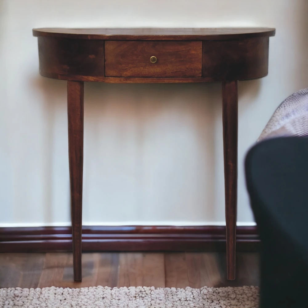 Artisan Furniture Riešutmedžio atspalvio konsolinis staliukas, 80 cm