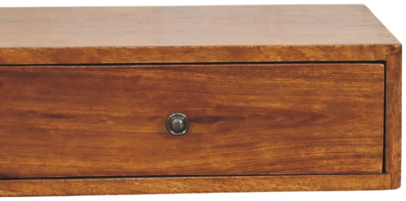 Artisan Furniture Riešutmedžio atspalvio konsolinis staliukas su 2 stalčiais