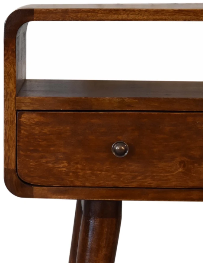 Artisan Furniture Riešutmedžio atspalvio mini konsolinis staliukas, 60 cm