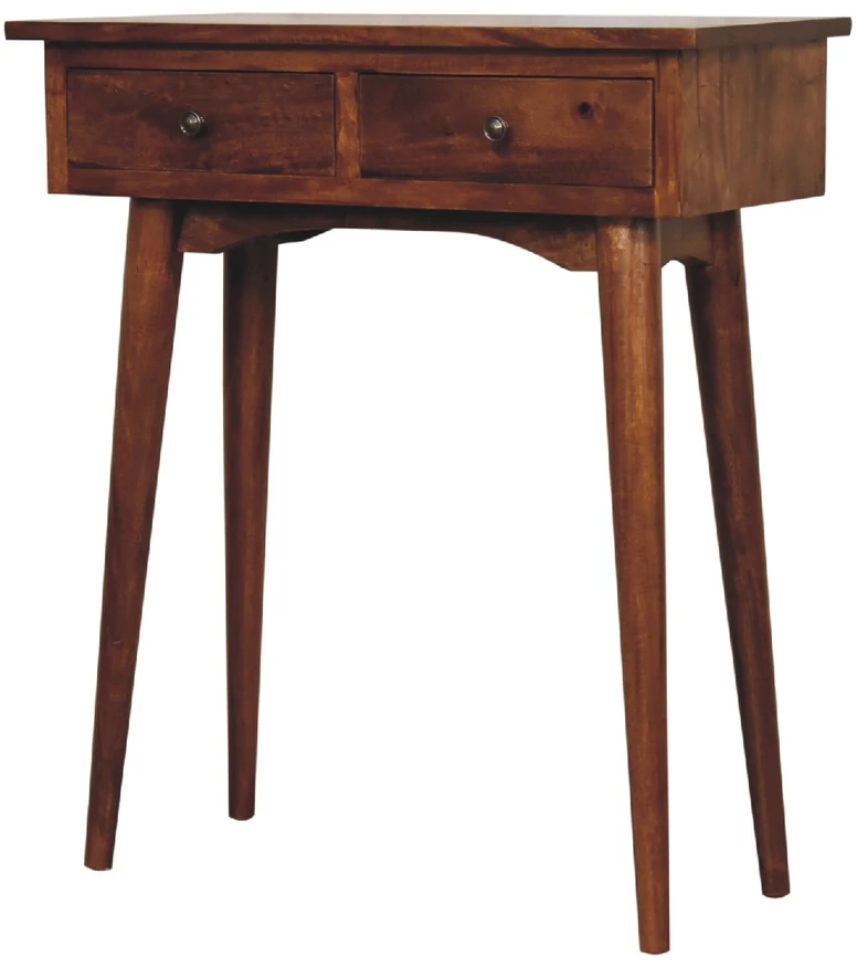 Artisan Furniture Riešutmedžio atspalvio mini konsolinis staliukas, 70 cm