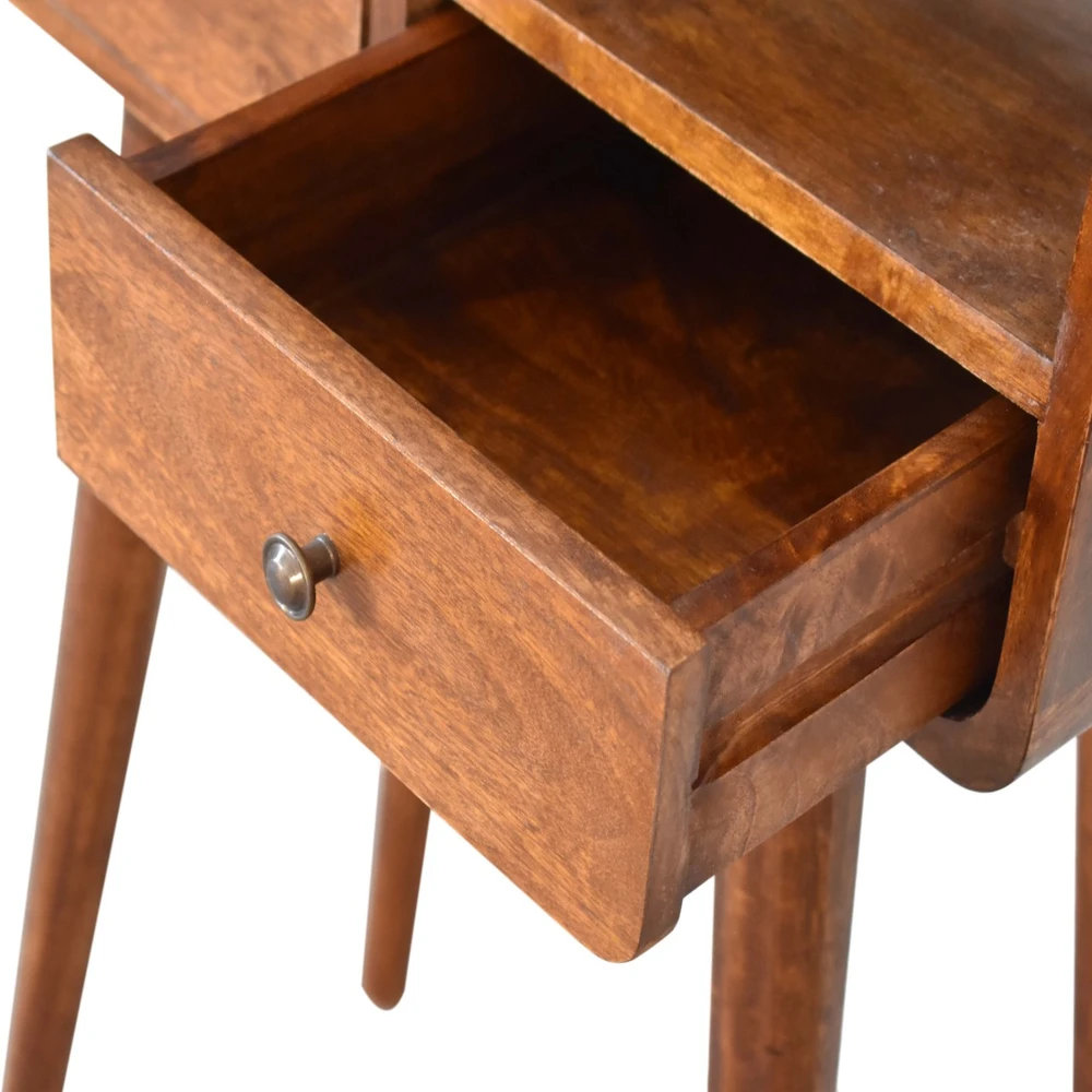 Artisan Furniture Riešutmedžio atspalvio mini konsolinis staliukas, 60 cm