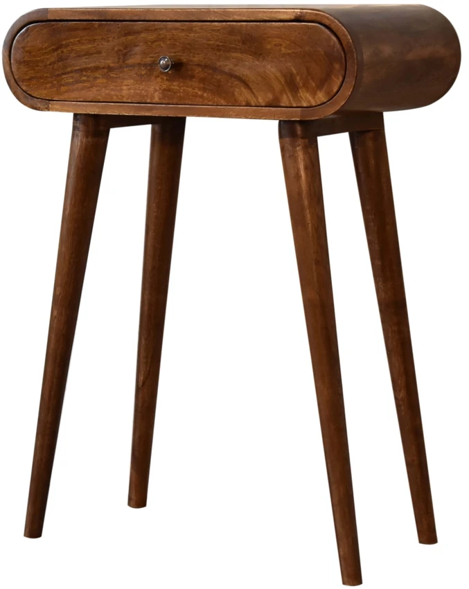 Artisan Furniture Riešutmedžio atspalvio mini konsolinis staliukas, 60 cm