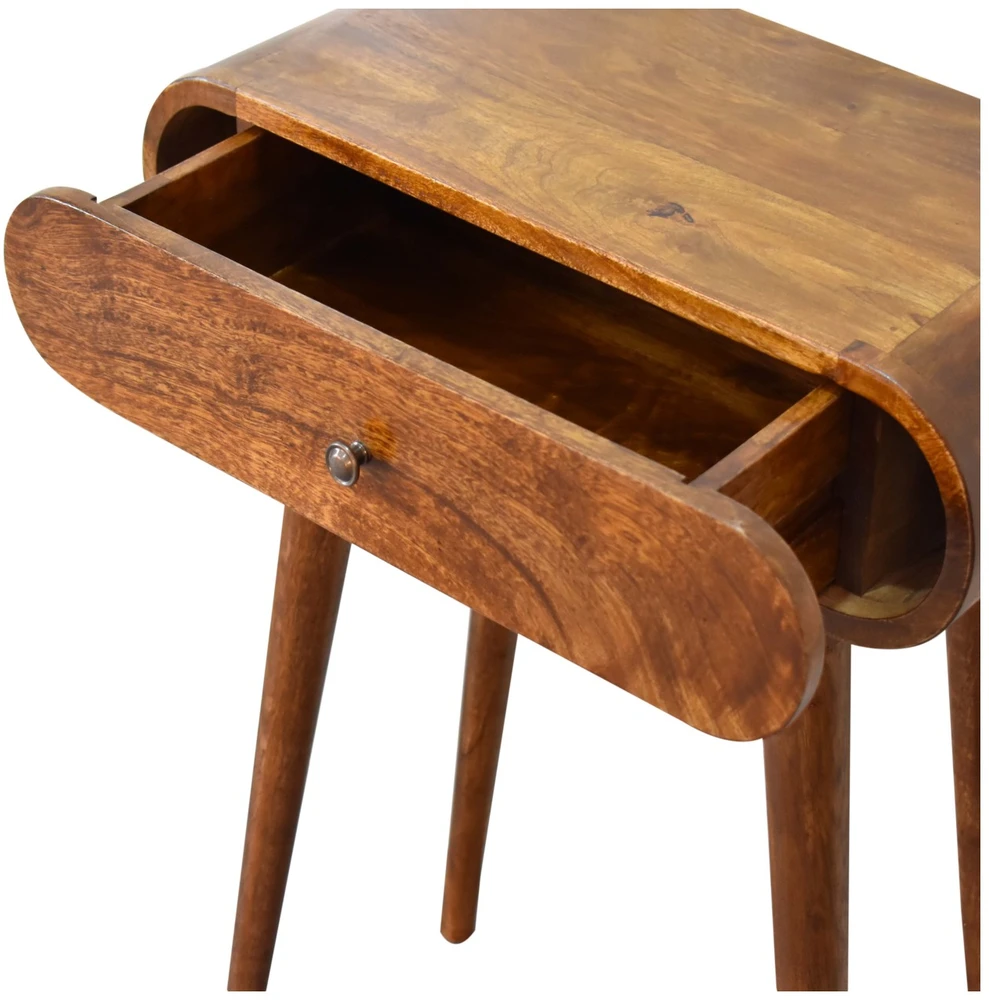 Artisan Furniture Riešutmedžio atspalvio mini konsolinis staliukas, 60 cm