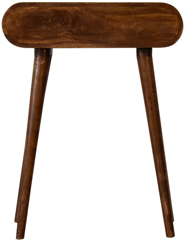 Artisan Furniture Riešutmedžio atspalvio mini konsolinis staliukas, 60 cm