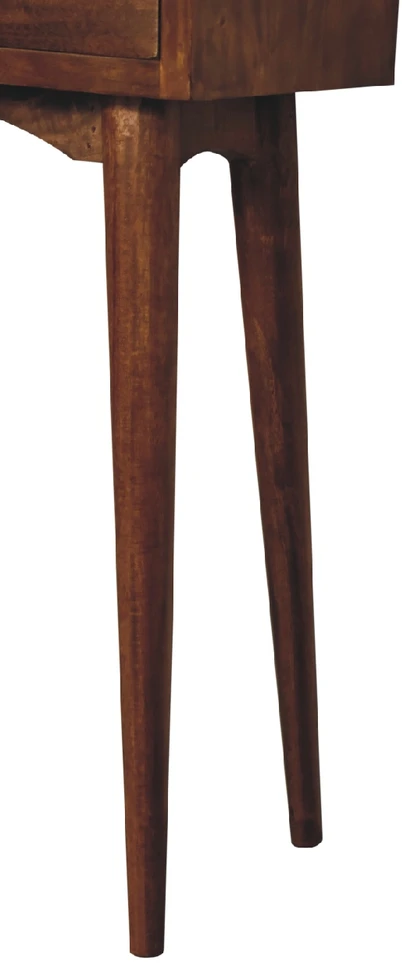Artisan Furniture Riešutmedžio atspalvio mini konsolinis staliukas, 70 cm