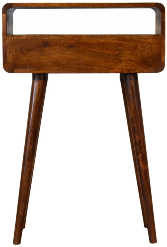Artisan Furniture Riešutmedžio atspalvio mini konsolinis staliukas, 60 cm