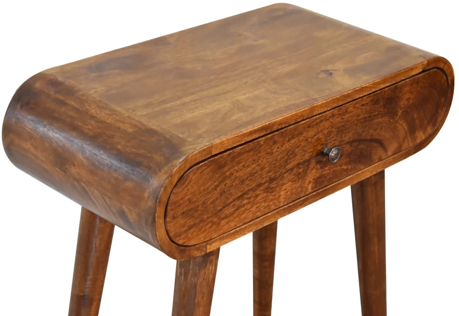 Artisan Furniture Riešutmedžio atspalvio mini konsolinis staliukas, 60 cm