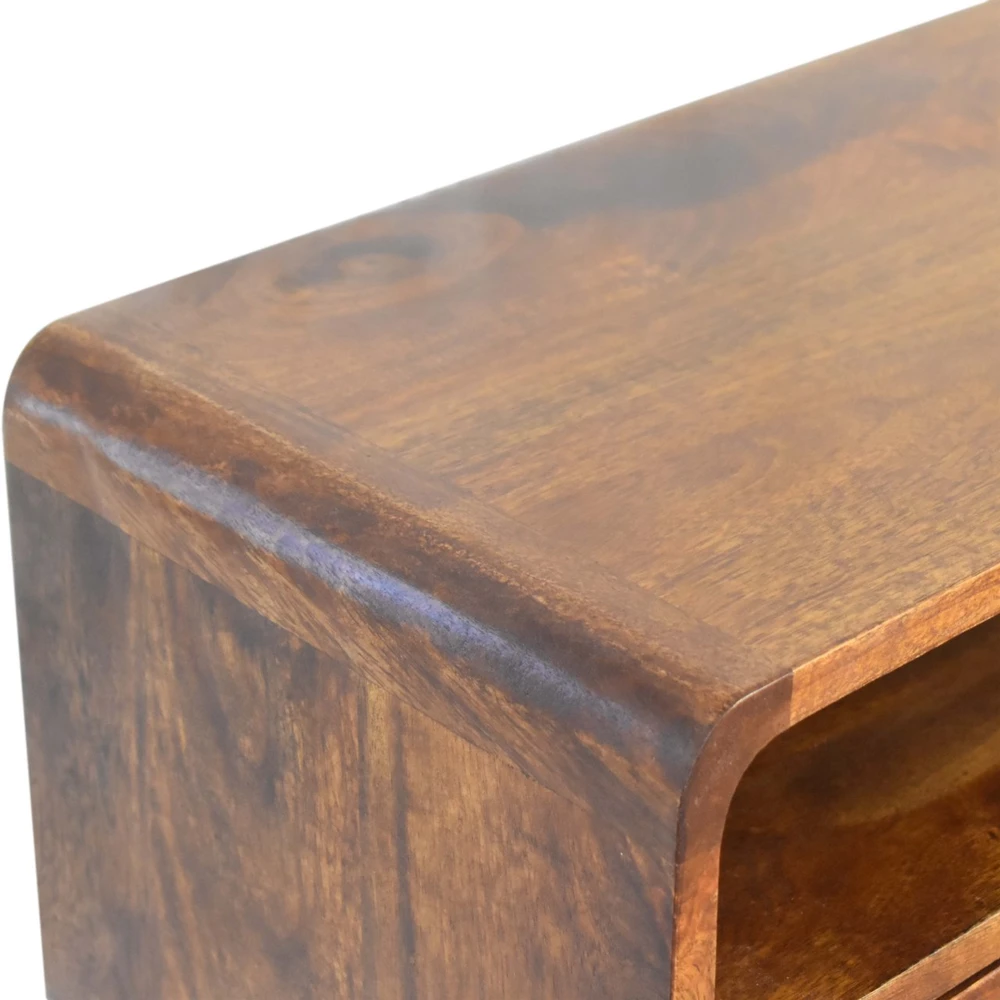 Artisan Furniture Riešutmedžio atspalvio mini konsolinis staliukas, 60 cm