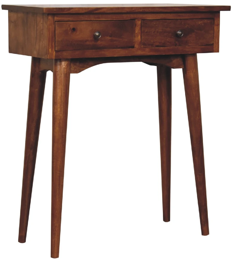 Artisan Furniture Riešutmedžio atspalvio mini konsolinis staliukas, 70 cm