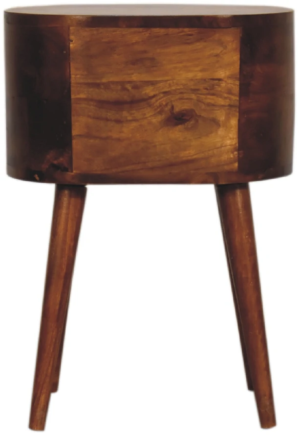 Artisan Furniture Riešutmedžio atspalvio mini naktinis staliukas, 35 cm