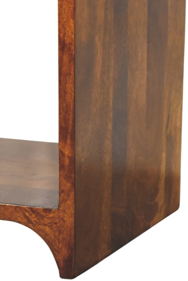 Artisan Furniture Riešutmedžio atspalvio mini naktinis staliukas, 30 cm