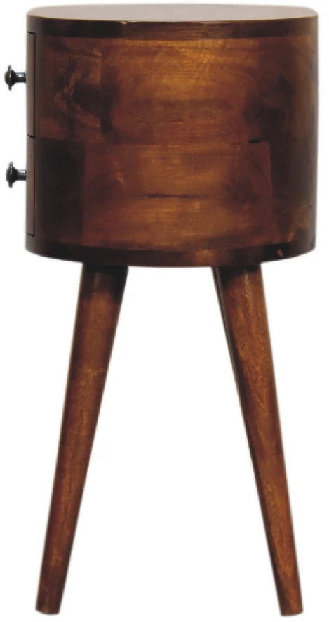 Artisan Furniture Riešutmedžio atspalvio mini naktinis staliukas, 35 cm