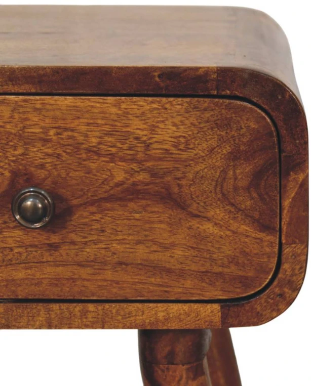 Artisan Furniture Riešutmedžio Mini naktinis staliukas su 1 stalčiumi