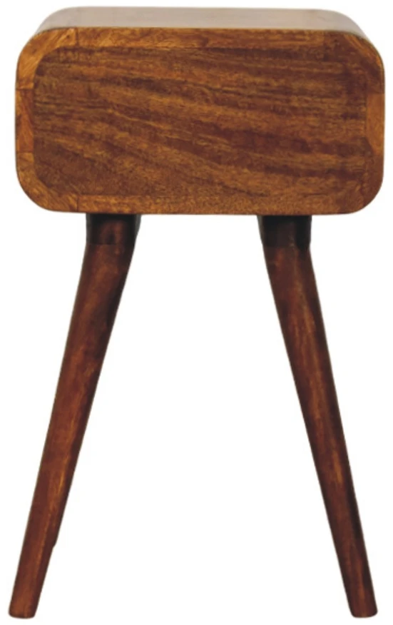 Artisan Furniture Riešutmedžio Mini naktinis staliukas su 1 stalčiumi