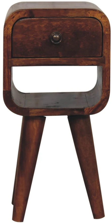 Artisan Furniture Riešutmedžio atspalvio mini naktinis staliukas, 20 cm