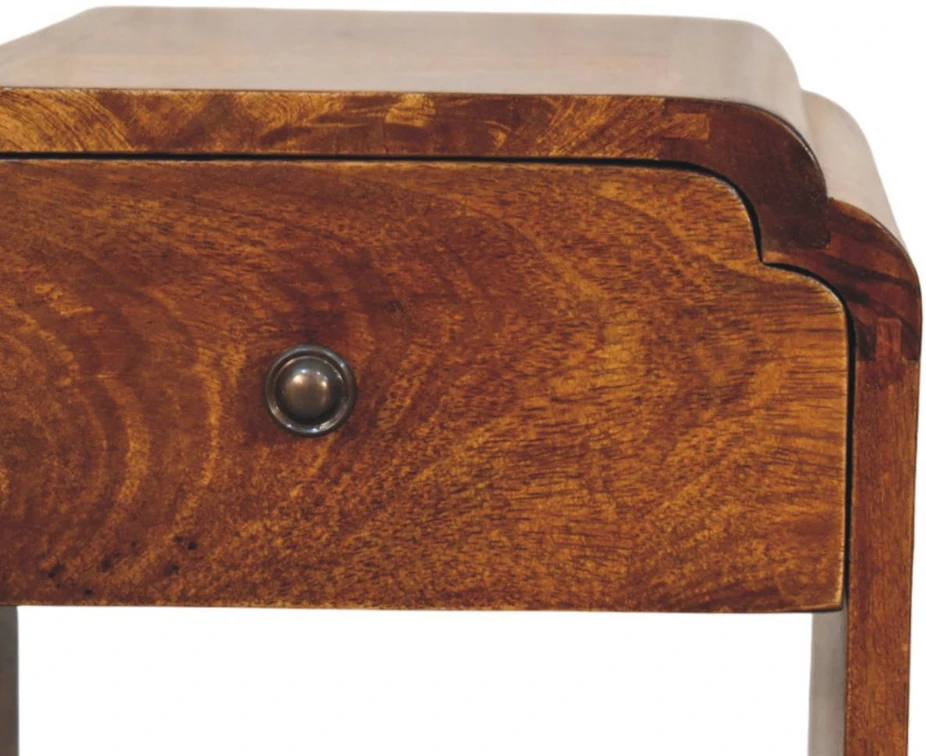 Artisan Furniture Riešutmedžio atspalvio mini naktinis staliukas, 30 cm