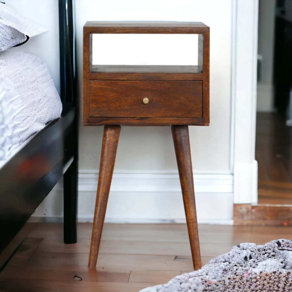 Artisan Furniture Riešutmedžio Mini naktinis staliukas