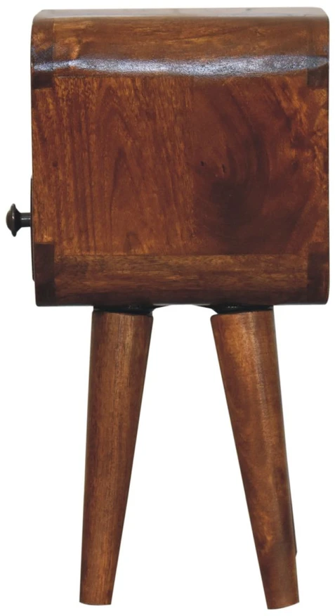 Artisan Furniture Riešutmedžio atspalvio mini naktinis staliukas, 20 cm