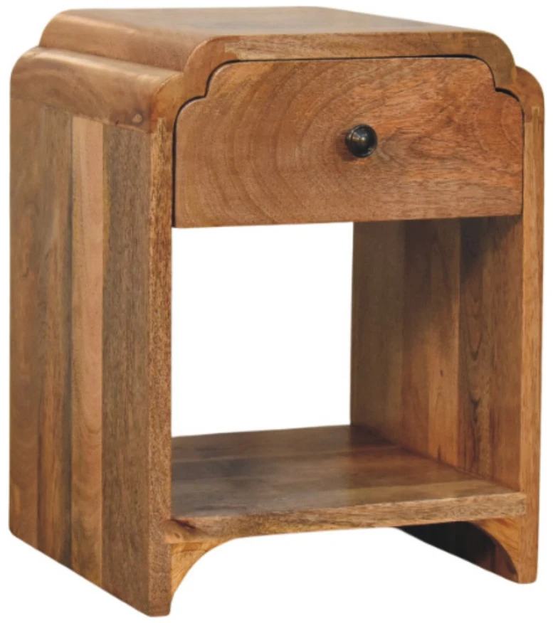 Artisan Furniture Riešutmedžio Mini naktinis staliukas su 1 stalčiumi