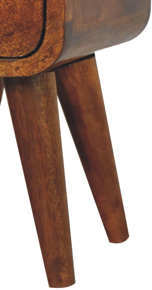 Artisan Furniture Riešutmedžio atspalvio mini naktinis staliukas, 20 cm
