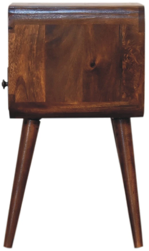 Artisan Furniture Riešutmedžio atspalvio mini naktinis staliukas, 30 cm
