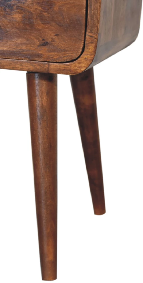 Artisan Furniture Riešutmedžio atspalvio mini naktinis staliukas, 30 cm