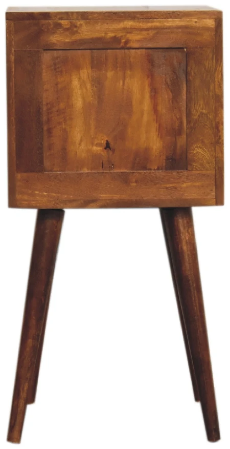 Artisan Furniture Riešutmedžio Mini naktinis staliukas su 2 stalčiais