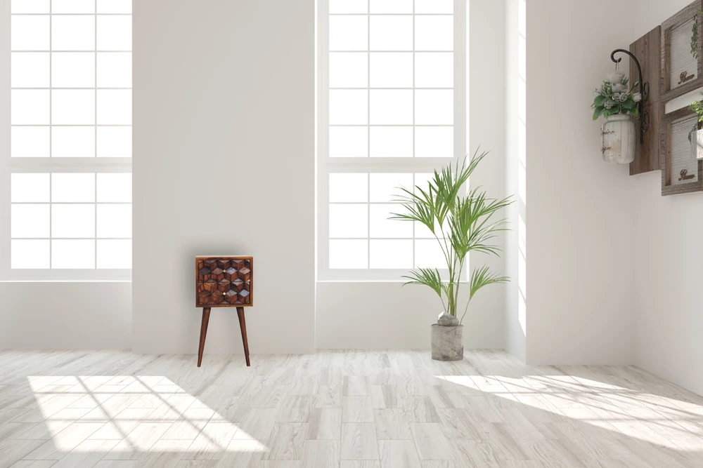 Artisan Furniture Riešutmedžio Mini naktinis staliukas su 2 stalčiais
