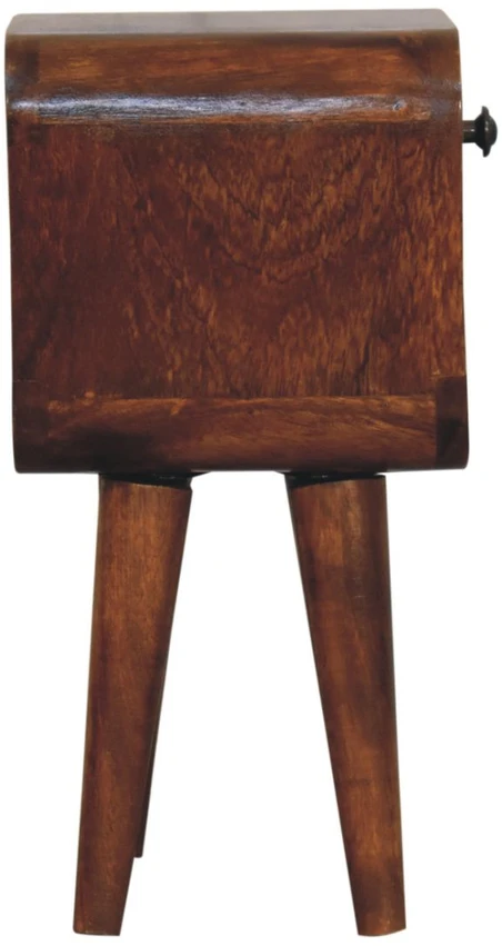 Artisan Furniture Riešutmedžio atspalvio mini naktinis staliukas, 20 cm