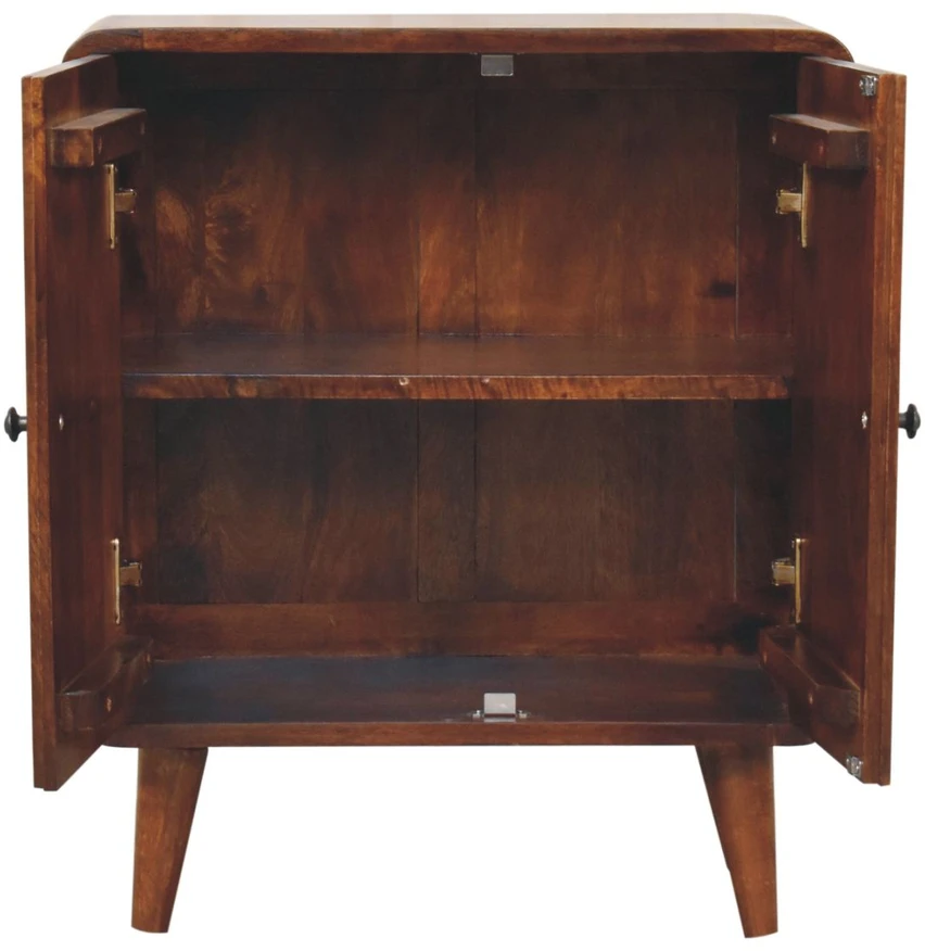 Artisan Furniture Riešutmedžio atspalvio mini spintelė