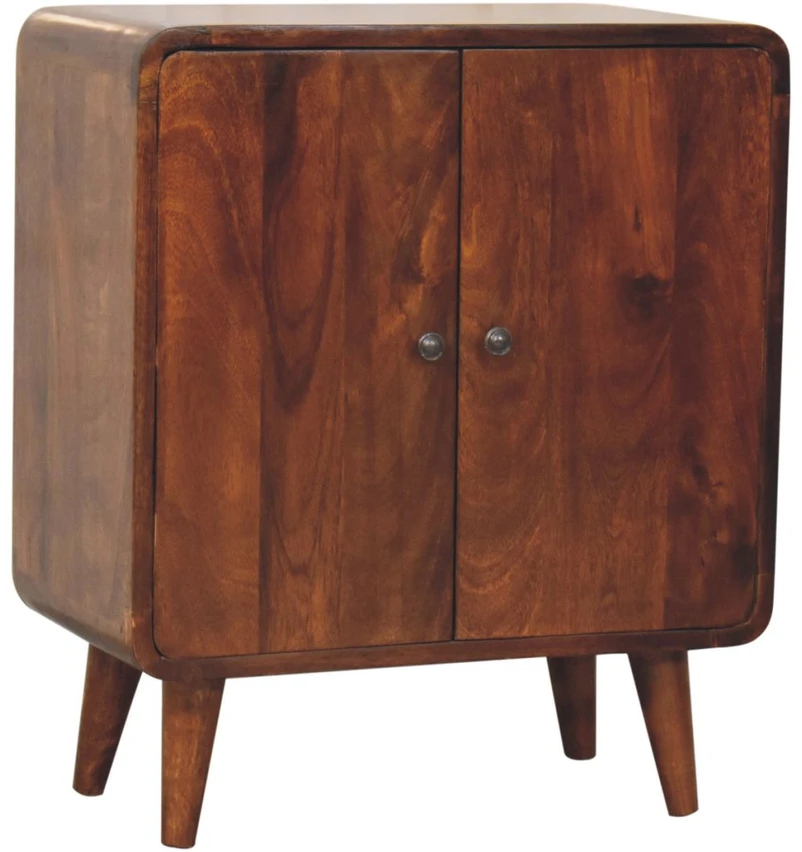 Artisan Furniture Riešutmedžio atspalvio mini spintelė