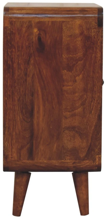 Artisan Furniture Riešutmedžio atspalvio mini spintelė
