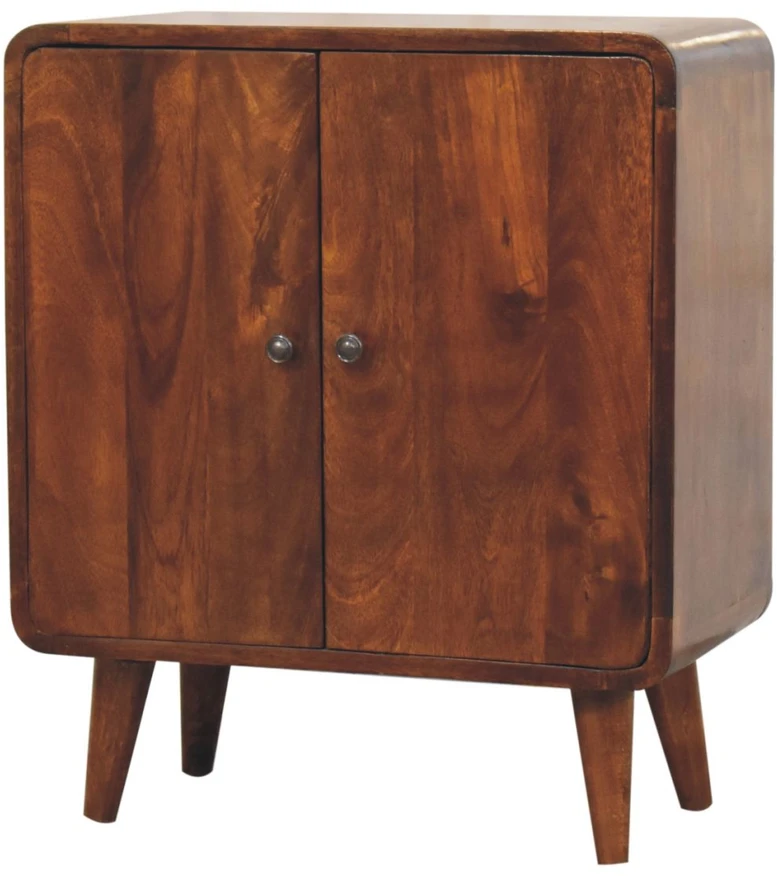 Artisan Furniture Riešutmedžio atspalvio mini spintelė