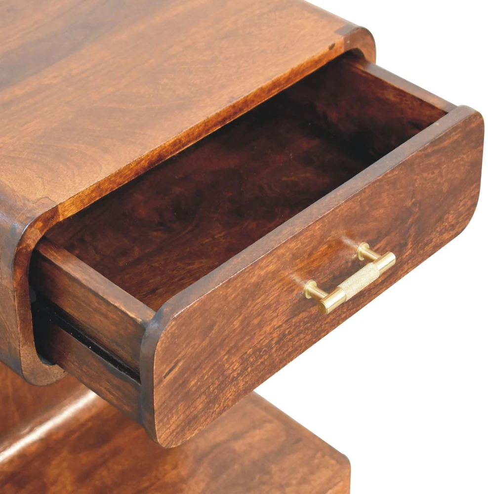 Artisan Furniture Riešutmedžio atspalvio naktinis staliukas, 45 cm