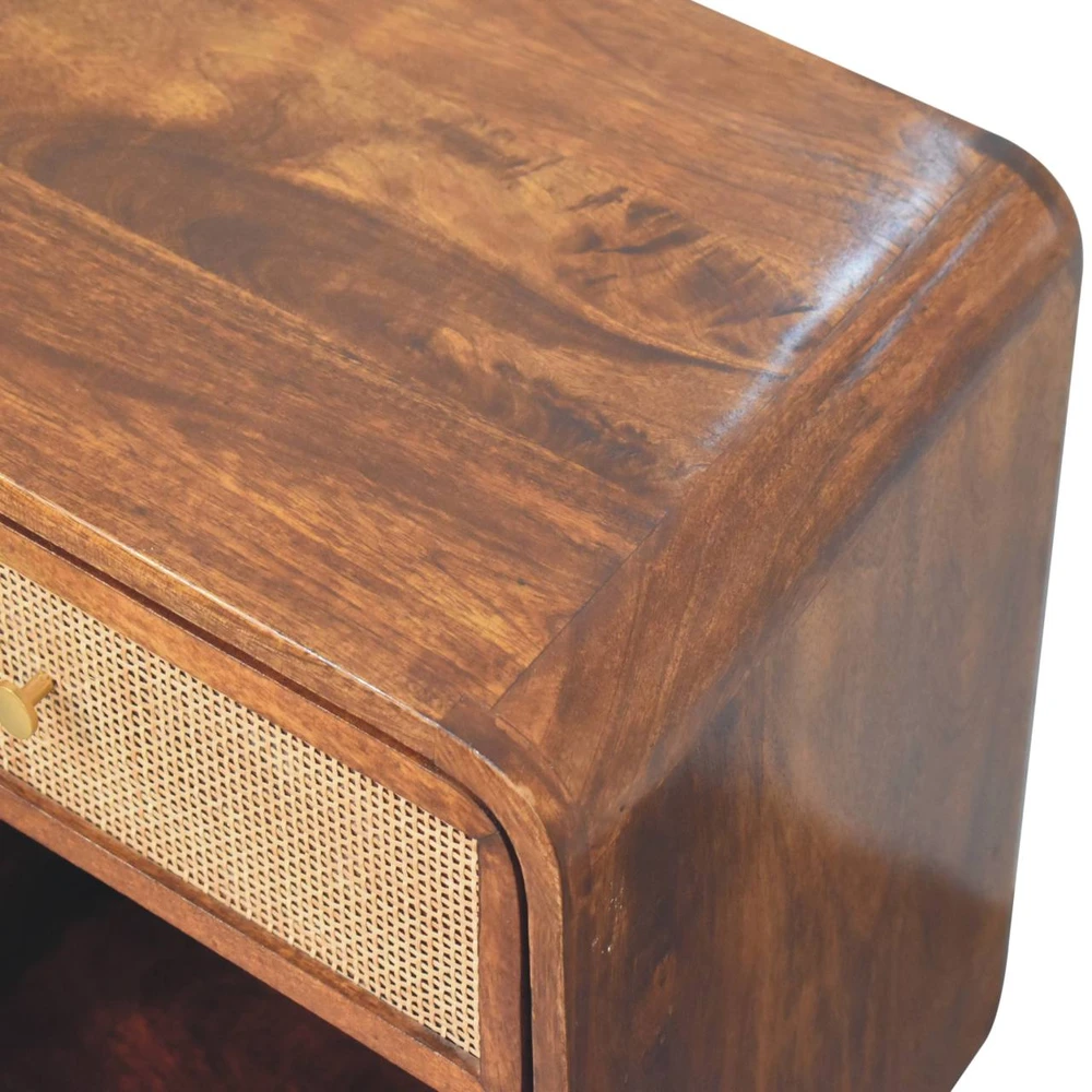 Artisan Furniture Riešutmedžio atspalvio naktinis staliukas, 45 cm