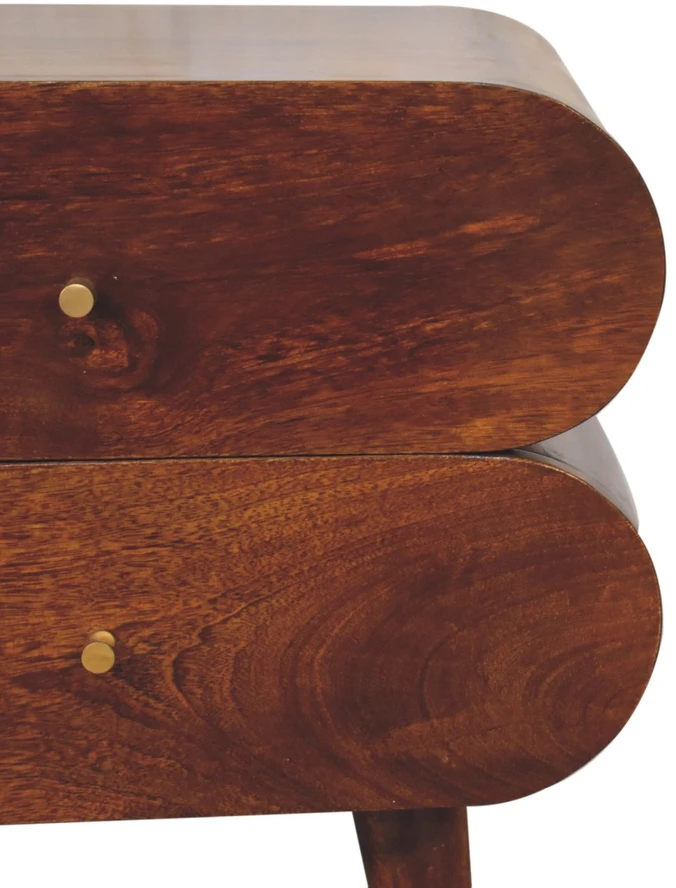 Artisan Furniture Riešutmedžio atspalvio naktinis staliukas, 45 cm