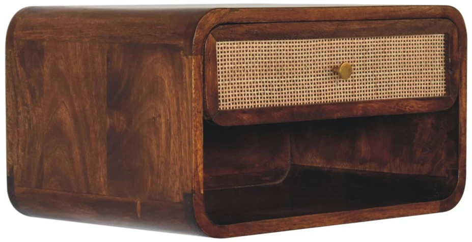 Artisan Furniture Riešutmedžio atspalvio naktinis staliukas, 45 cm