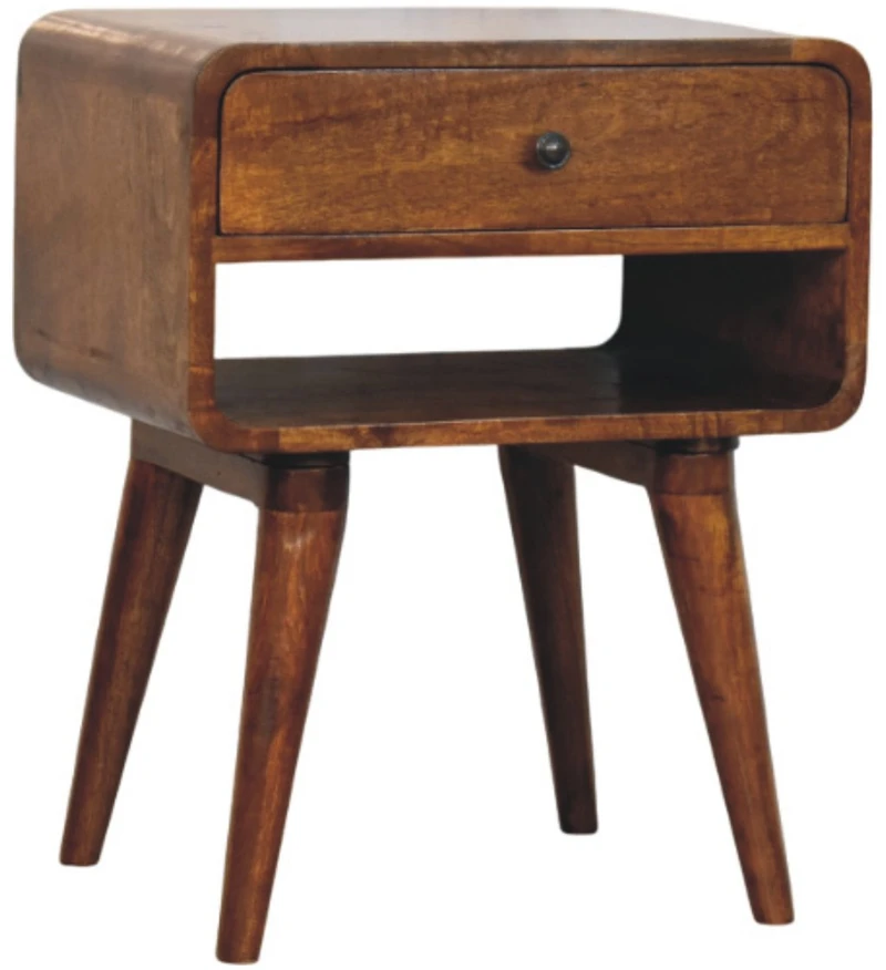 Artisan Furniture Riešutmedžio atspalvio naktinis staliukas, 45 cm