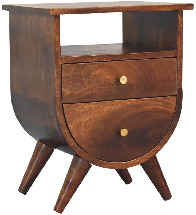 Artisan Furniture Riešutmedžio atspalvio naktinis staliukas, 40 cm