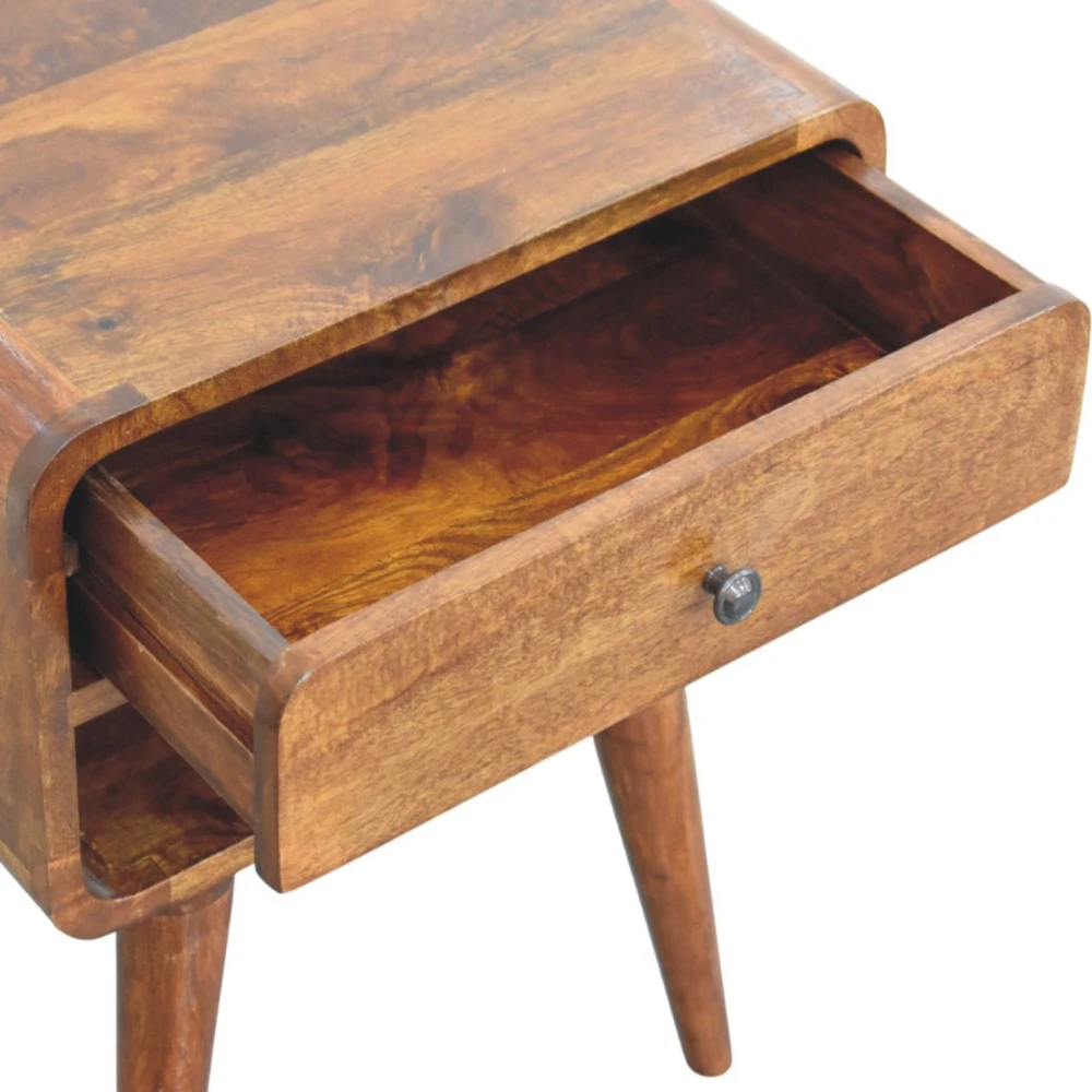 Artisan Furniture Riešutmedžio atspalvio naktinis staliukas, 45 cm