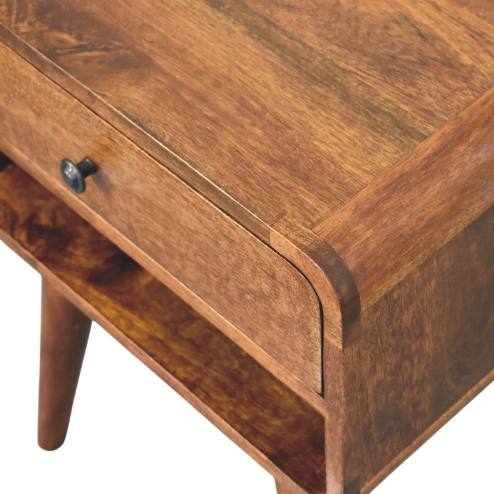 Artisan Furniture Riešutmedžio atspalvio naktinis staliukas, 45 cm