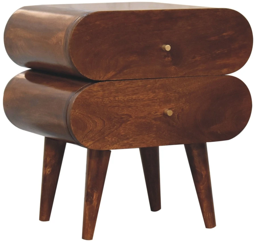 Artisan Furniture Riešutmedžio atspalvio naktinis staliukas, 45 cm