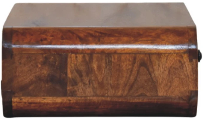 Artisan Furniture Riešutmedžio atspalvio naktinis staliukas su 1 stalčiumi, 45 cm